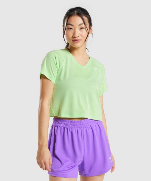 Damske Tricka Gymshark Sport Midi Zelene | JM1856743